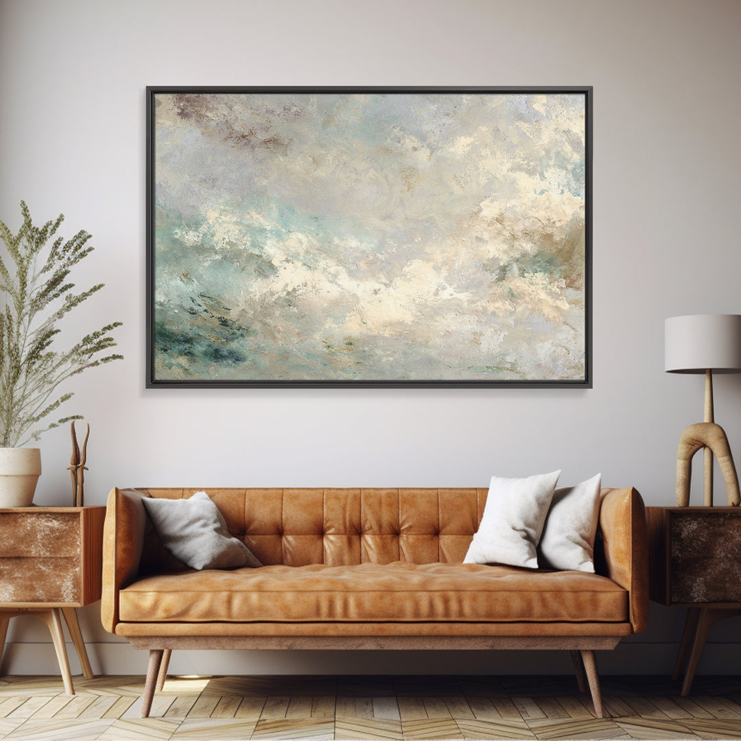 Light Marble Texture Abstract Canvas Print, Waiting Room Art, Dental Art, Waiting Room Decor, Abstract Art, Calm, WRA-3x2-76