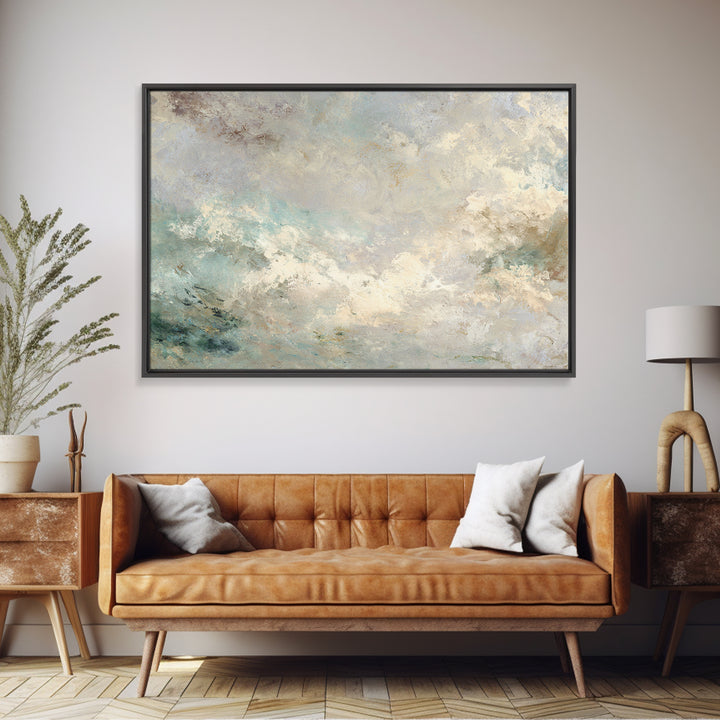 Light Marble Texture Abstract Canvas Print, Waiting Room Art, Dental Art, Waiting Room Decor, Abstract Art, Calm, WRA-3x2-76