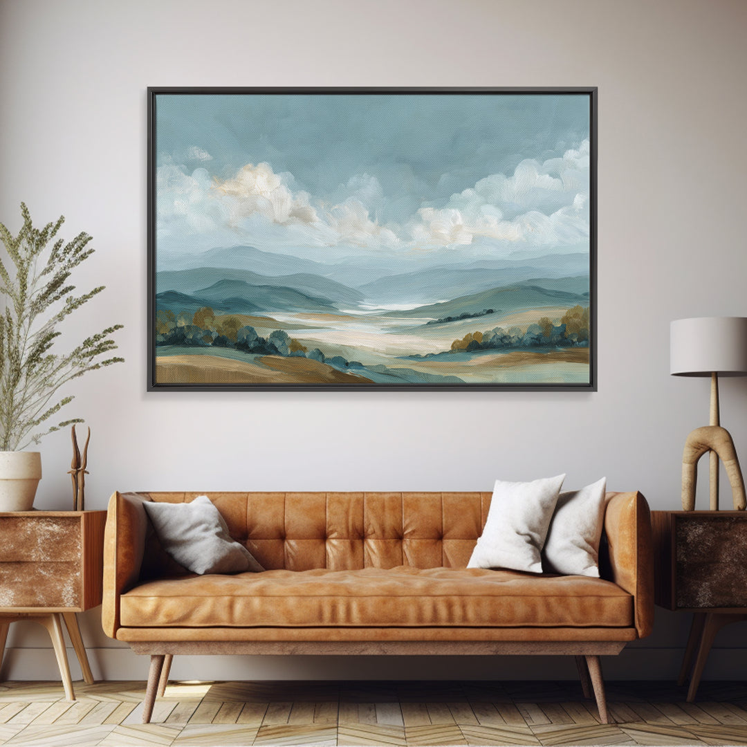Large Cloudscape with Hopeful Light Framed Canvas Print, Waiting Room Art, Luxury Decor, Waiting Room Decor, Fine Art, Calm, WRA-3x2-92