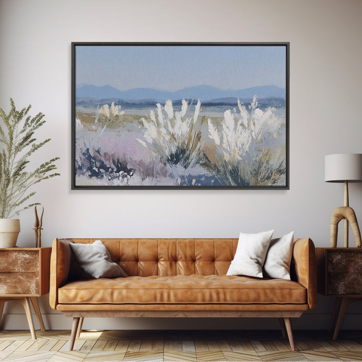 Soft Lavender Botanical Still Life Framed Canvas Print, Waiting Room Art, Art Print, Waiting Room Decor, Watercolor Art, Calm, WRA-3x2-96