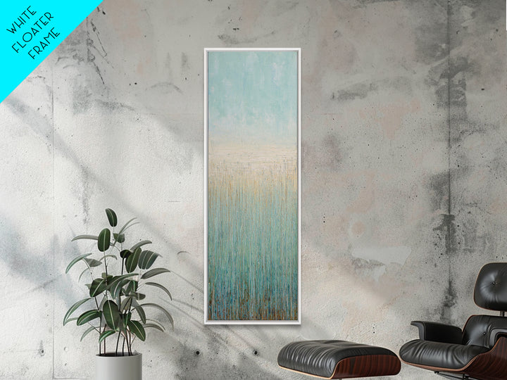 Abstract Breath Waves Framed Canvas Print, Yoga Studio Art, Art Print, Yoga Studio Decor, Fine Art, Balance, Large Wall Decor, YSA-1x3-19