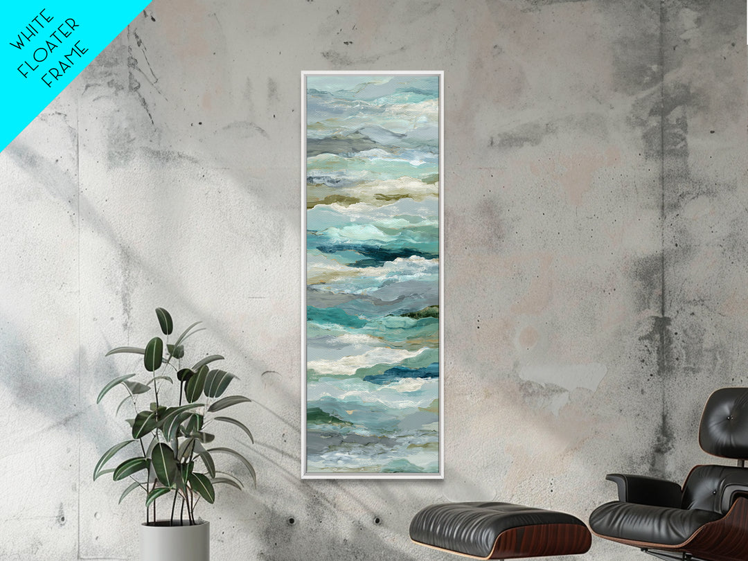 Abstract Breath Waves Canvas Print, Yoga Studio Art, Wall Art Print, Yoga Studio Decor, Abstract Art, Balance, Yoga Gift, YSA-1x3-43