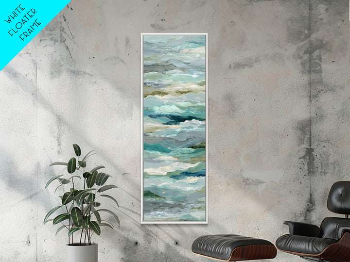 Abstract Breath Waves Canvas Print, Yoga Studio Art, Wall Art Print, Yoga Studio Decor, Abstract Art, Balance, Yoga Gift, YSA-1x3-43