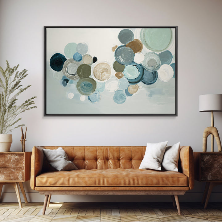 Chakra Color Circles Framed Canvas Print, Yoga Studio Art, Wall Art Print, Yoga Studio Decor, Fine Art, Balance, Yoga Gift, YSA-3x2-18