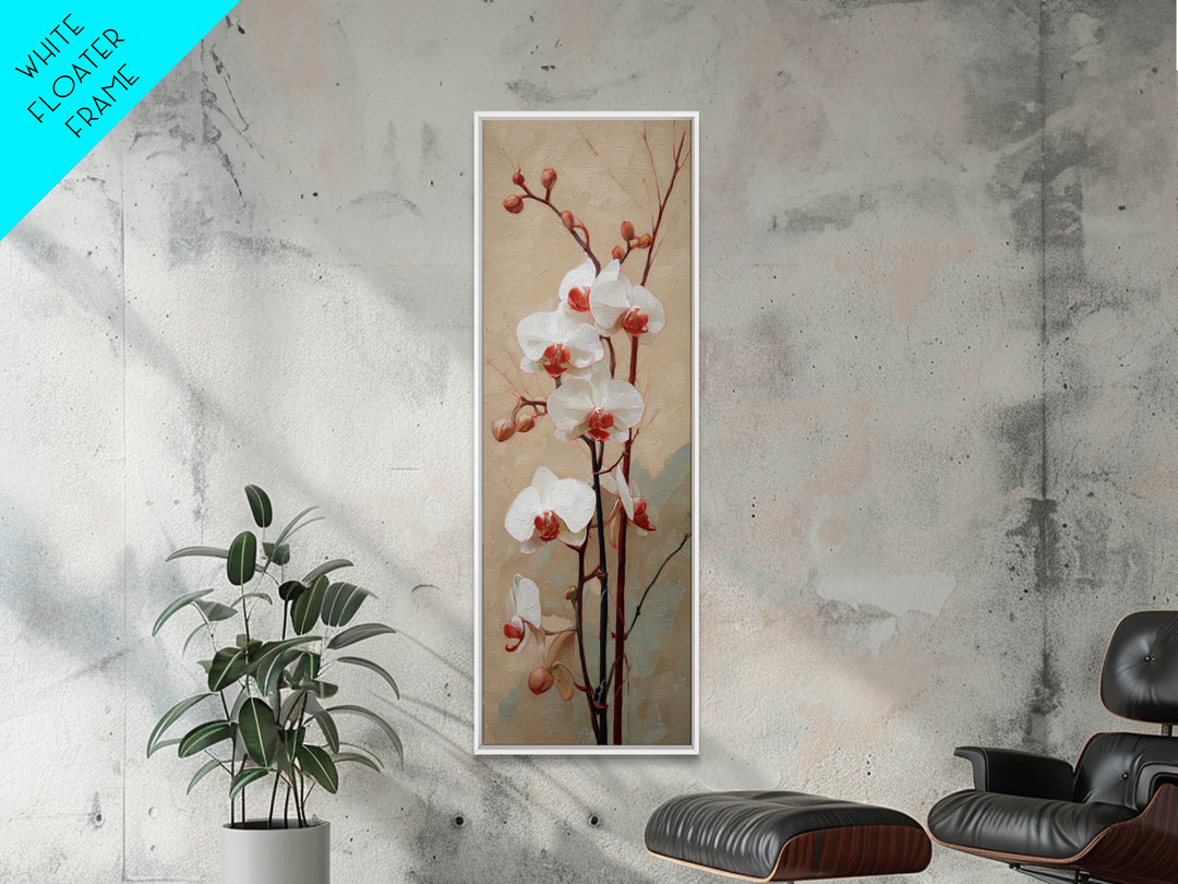 Single Orchid Stem Canvas Print, Zen Art, Beach Decor, Living Room Decor, Fine Art, Zen, Modern Decor, Fine Art Print, ZEN-1x3-11
