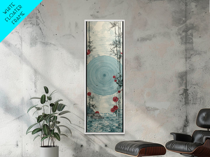 Water Ripple Circle Canvas Print, Zen Art, Home Decor, Living Room Decor, Oil Painting, Zen, Boho Wall Art, Garden Art, ZEN-1x3-97