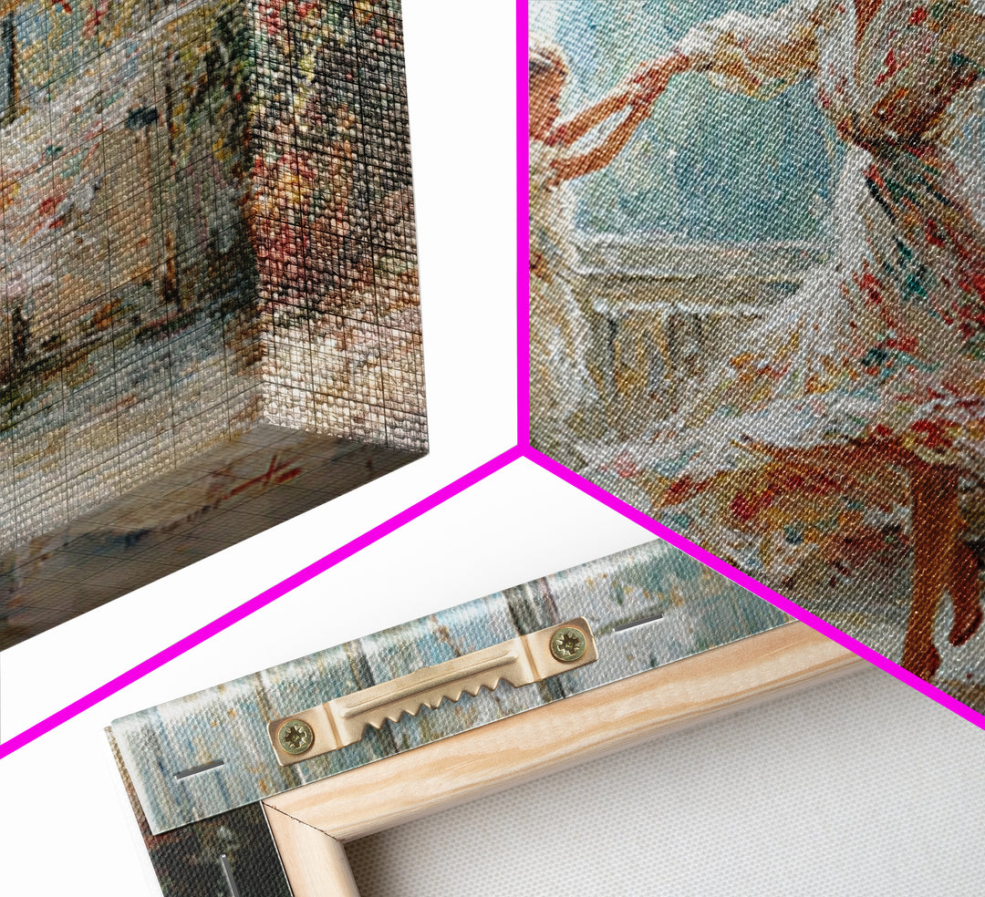 Mother And Daughter Twirling In Sunlit Flower Room Wall Art, Impressionist Family Painting, Feminine Decor, Gift For Mom