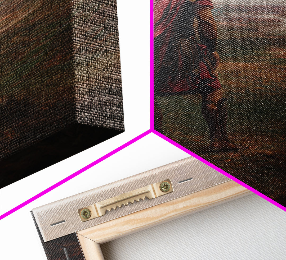 Roman Commander Overlooking Ancient Valley Wall Art, Mythological Art, Historical Art Print, Luxury Living Room Decor, Gift