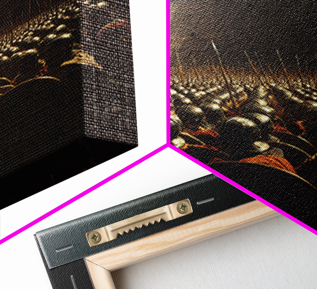 Ancient Army In Colosseum Wall Art, Roman Legion Oil Painting, Historical Battle Scene, Dark Academia Decor, Gift For Him