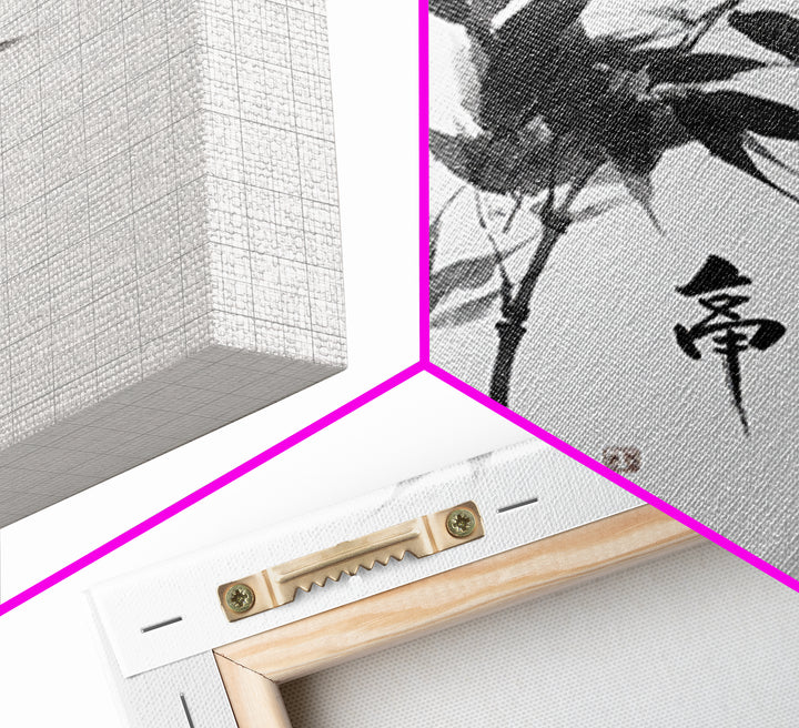 Minimalist Japanese Bamboo Ink Painting Black And White Wall Art Zen Home Decor Japandi Wall Art Print For Bedroom Living Room