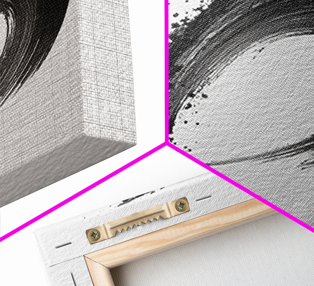 Zen Enso Brush Stroke Minimalist Black And White Wall Art Japanese Calligraphy Painting Modern Decor Minimalist Wall Art Print