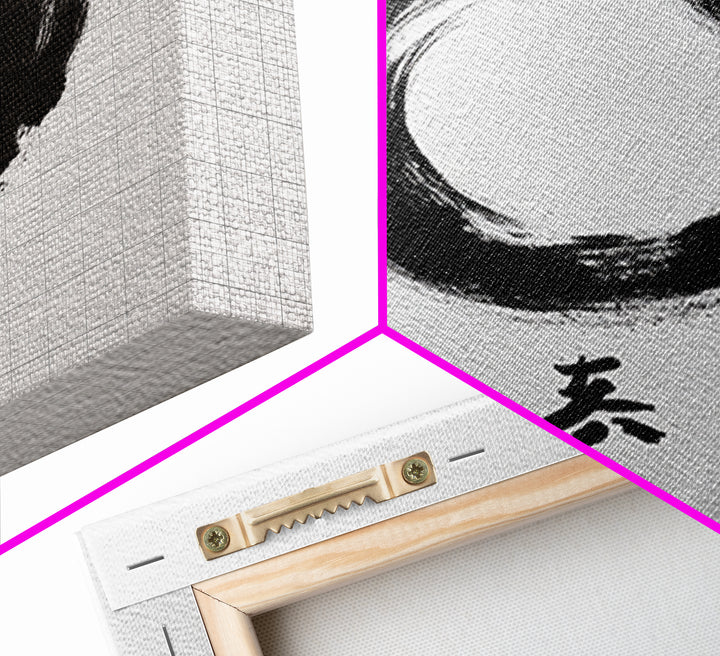 Zen Enso Circle Japanese Ink Painting Wall Art Minimalist Abstract Print Modern Home Decor Living Room Wall Art