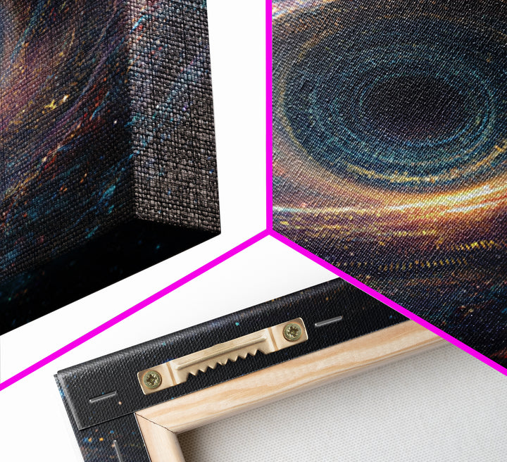 Cosmic Eye Galaxy Portal Wall Art Canvas Print Surreal Space Art Astronomy Decor Trippy Wall Art