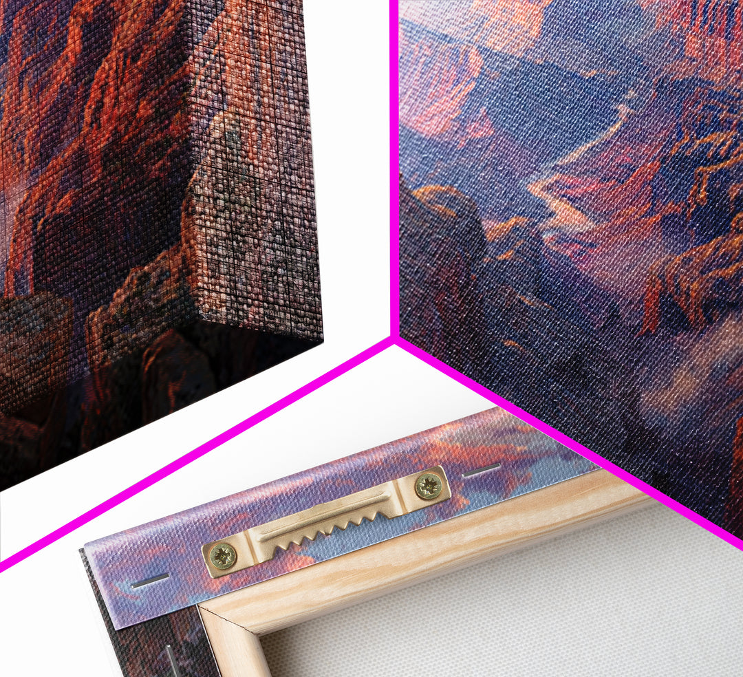Grand Canyon Landscape Sunset Canvas Print Scenic Nature Wall Art Large Modern Art Home Decor