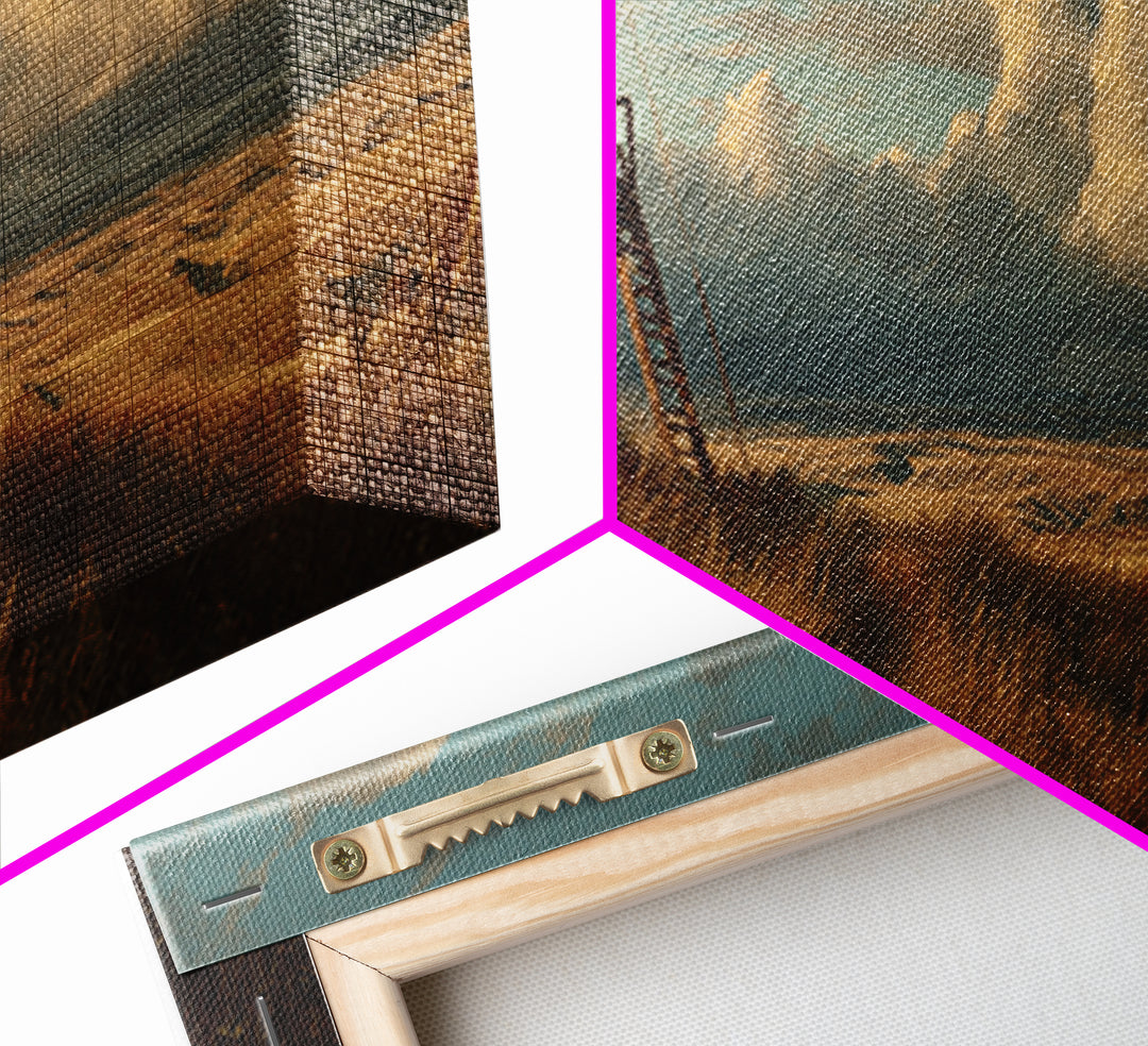 Prairie Hunting Blind Landscape Canvas Print, Moody Rustic Wall Art For Cabin Decor, Western Home Decor, Gift For Him Print