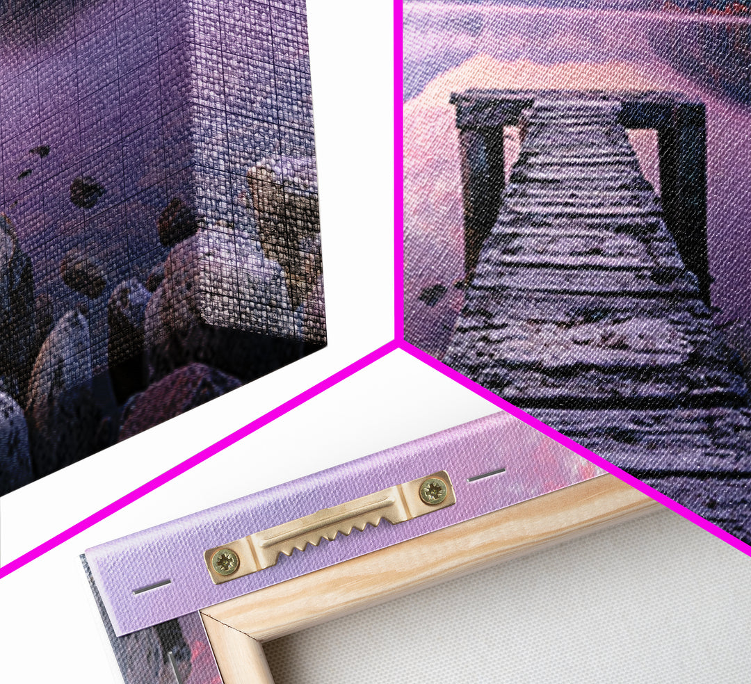 Misty Lake Dock At Pink Sunrise, Calming Wall Art, Lake House Canvas Print, Nature Landscape Decor, Above Bed Art, Bedroom Decor