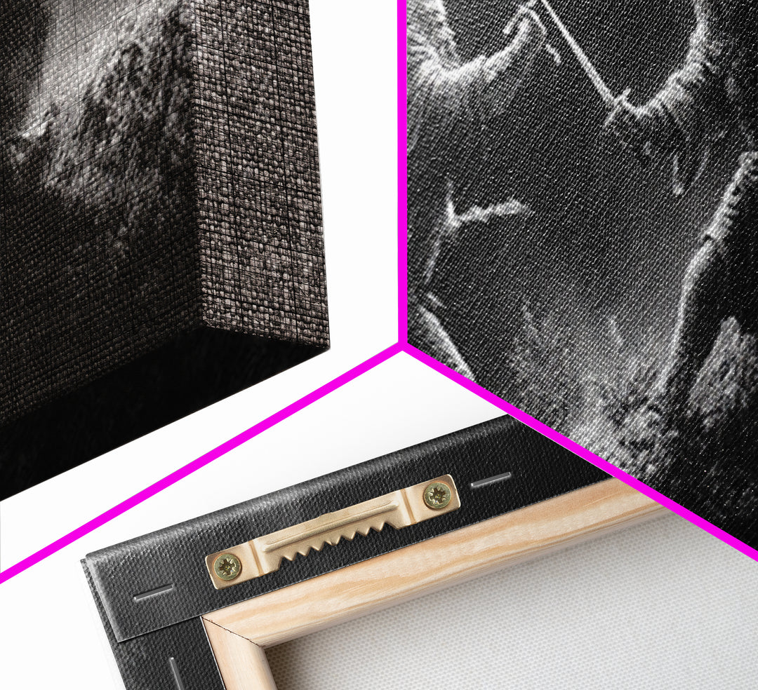 Black And White Warrior Duel Wall Art, Dark Fantasy Battle Print, Cinematic Viking Decor, Masculine Office, Gift For Him