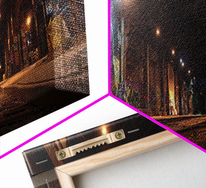 Urban Bear Mural Underpass Wall Art, Graffiti Street Art Print, Industrial Decor, Modern Office Wall Decor Canvas Gift For Him