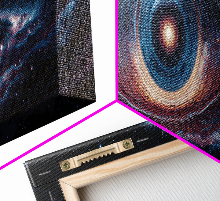 Cosmic Eye Black Hole Galaxy Wall Art, Celestial Canvas Print, Astronomy Decor, Space Wall Decor, Sci Fi Art Print, Home Decor