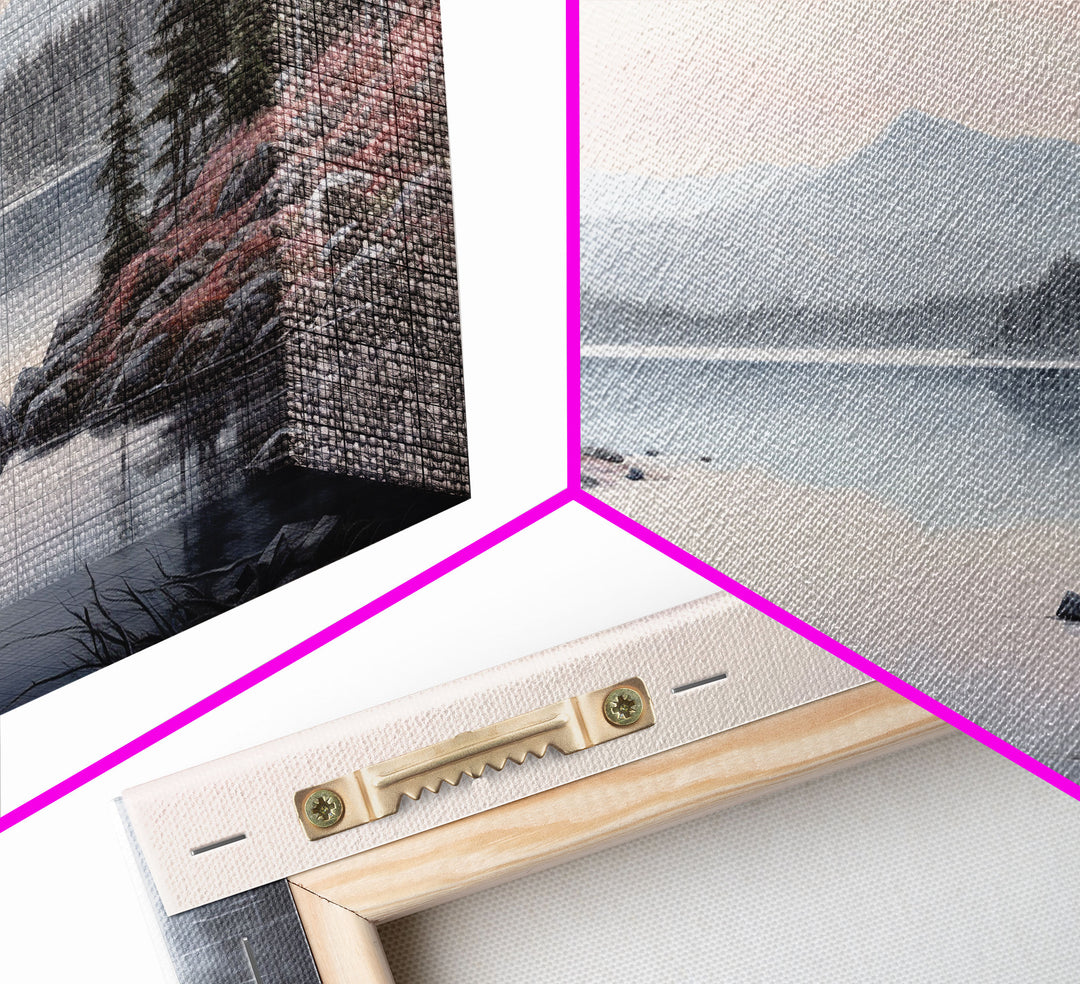 Beautiful Pacific Northwest Landscape, 3 Piece Framed Canvas Print Set, Washington Seattle Landscape Painting, PNW Decor, Oregon Art