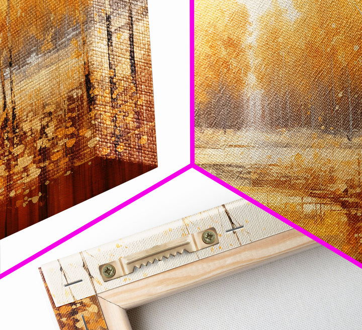 Fall Centerpiece Landscape Painting Canvas Print, Autumn Decor, Fall Centerpiece, Fall Home Decor, Fall Wall Decor, Fall Home Decor