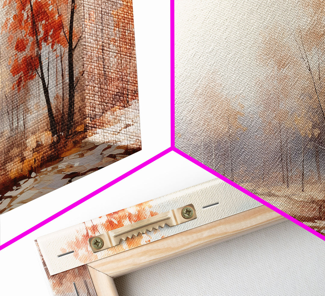 Fall Centerpiece Landscape Painting Canvas Print, Autumn Decor, Fall Centerpiece, Fall Home Decor, Fall Wall Decor, Seasonal Decor