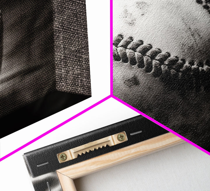 Framed Baseball Print, Black and White Baseball Picture, Sports Wall Decor, Boys Room Wall Decor, Baseball Player Gift, Baseball Nursery Art