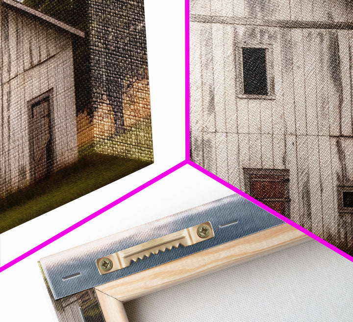 Rustic Farmhouse Wall Decor, White Barn Landscape Print, Farmhouse Living Room Decor, Farmhouse Kitchen Decor, Original Art, Old Barn Photo