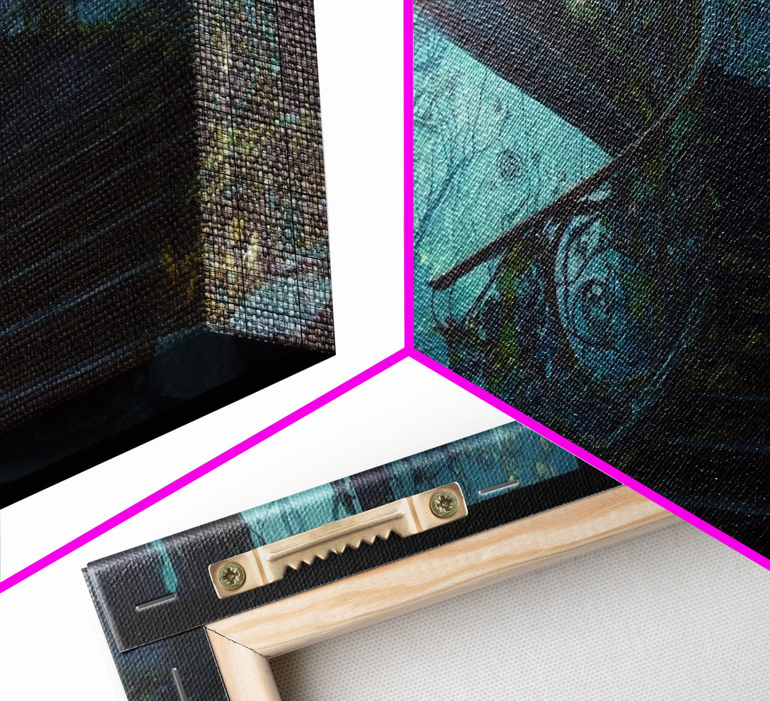 Fantasy Staircase, Framed Canvas Print, Stair Way to Beyond