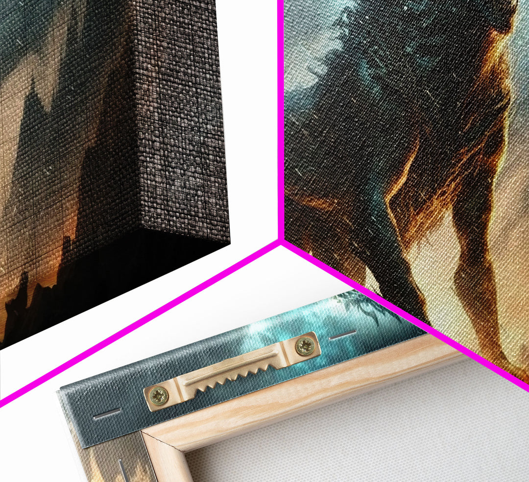 Fenrir, Fenrisúlfr, Norse Mythology, Hróðvitnir, Vánagandr, Vanargand, Fantasy Wolf Art, Nordic Fantasy Art