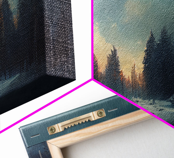 Dreamy Landscape Painting Canvas Print, country side, farmhouse decor, beautiful scenic wall art