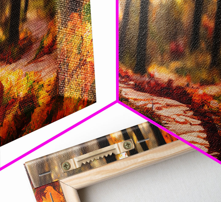 Nature Trail, Hiking Trail Wall Art Canvas Print, unique wall art for living room, bedroom, above bed