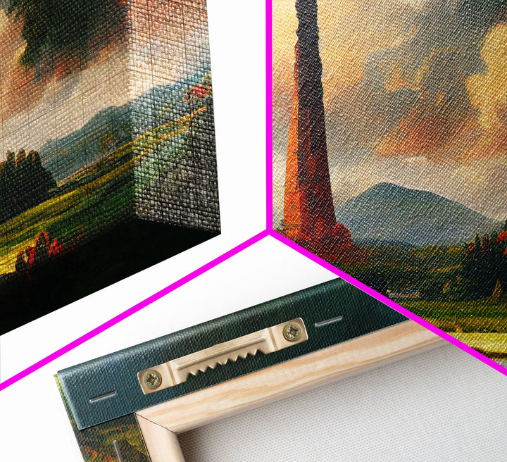 High Fantasy Art Canvas Print, Dark Tower, RPG Fantasy Art, RPG Concept art, unique wall art