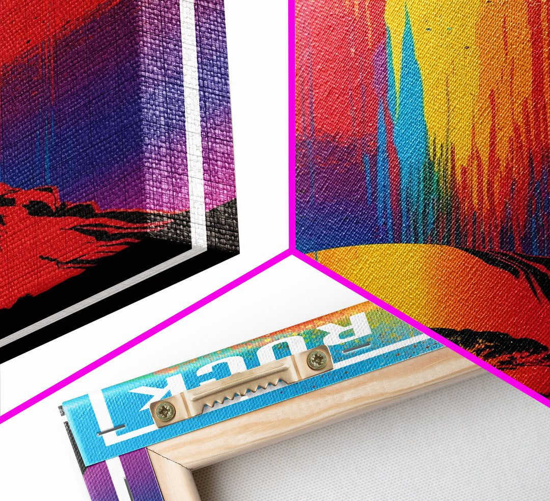 Australia Art, Ayers Rock, Australia, Colorful Art, Travel Wall Print, Travel Poster, Travel Artwork, Travel Wall Art, Canvas Wall Print