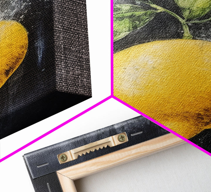 LEMON Art Canvas Print - Unframed Oil Print - Print Still Life Original - Small Still Life Painting Print-  Lemon Art Print - Fruit Art