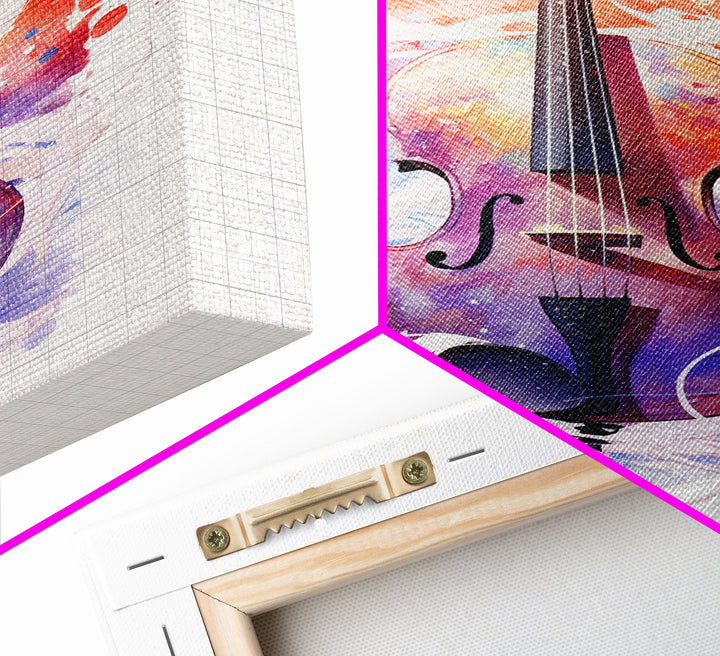 Galaxy Cello Gift, Banjo Wall Art Canvas Print, Stringed Instruments, Cello Art, Banjo Poster Print, Cello Gifts, Musical Art