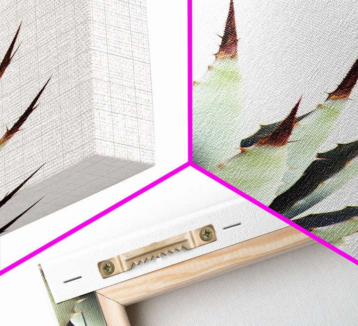 Desert Cactus Art Print, Modern Home Decor, Framed Canvas Print Or Poster, Botanical Print Desert Art Cactus, Bathroom Or Bedroom Or Office