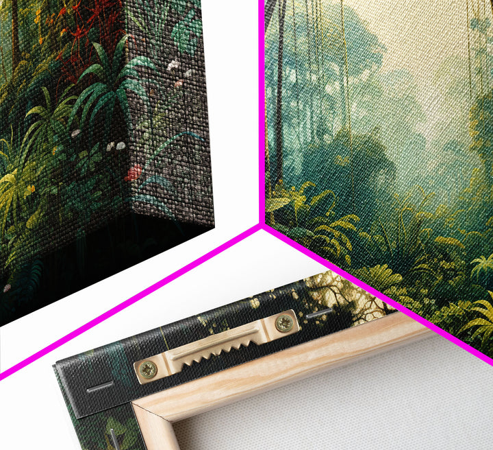 Forest Wall Art, Trees Wall Print, Jungle Wall Art, Panoramic Art, Wall Art, Canvas Art, Landscape Art, Dorm Room Art, Office Decor, Prints