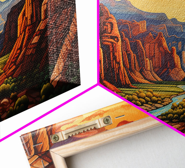 Canyon Wall Art, River Wall Print, Panoramic Art, Wall Art, Canvas Art, Landscape Art, Gift For Him, Rustic Wall Decor, Teen Boy Wall Art