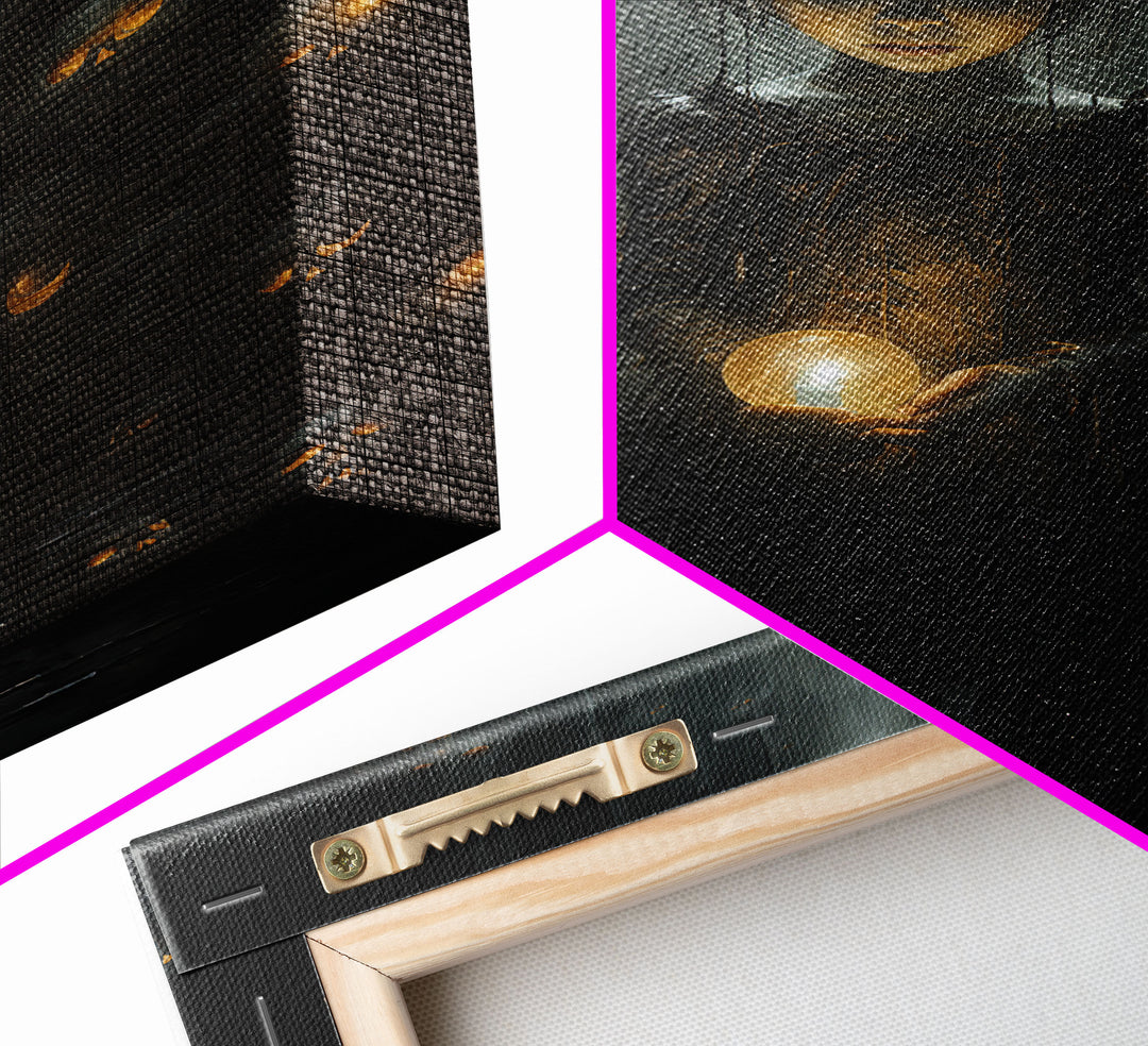 Dark Fantasy Art, Spooky Decor, Goth Decor, Canvas Print, Wall Art, Vertical Print, Dark Wall Art, Video Game Art, Gaming Wall Decor