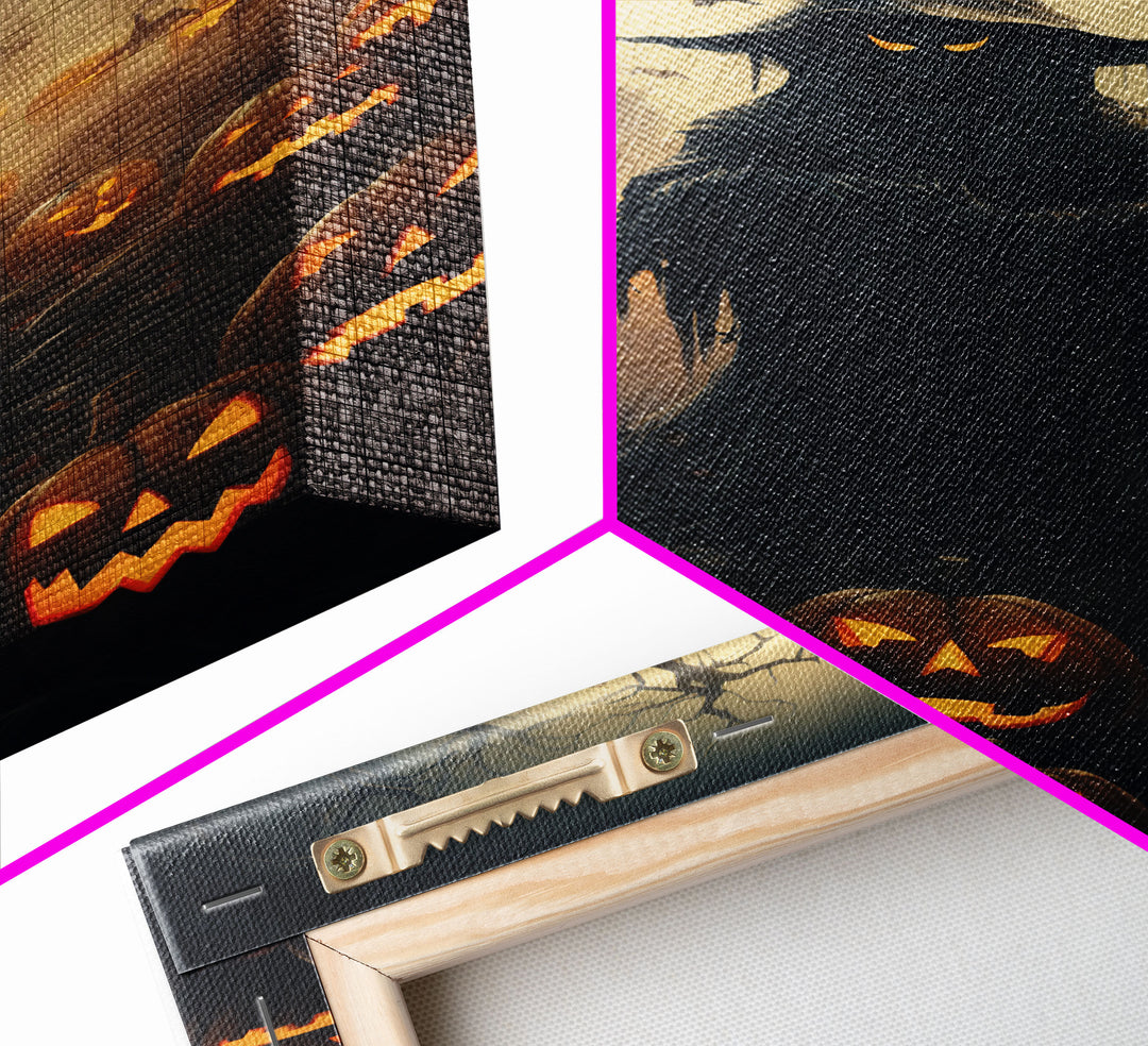 Halloween Art Print, Dark Fantasy Art, Dark Wall Art, Spooky Decor, Goth Decor, Canvas Print, Wall Art, Vertical Print, Creepy Wall Art