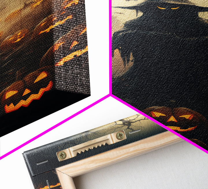 Halloween Art Print, Dark Fantasy Art, Dark Wall Art, Spooky Decor, Goth Decor, Canvas Print, Wall Art, Vertical Print, Creepy Wall Art