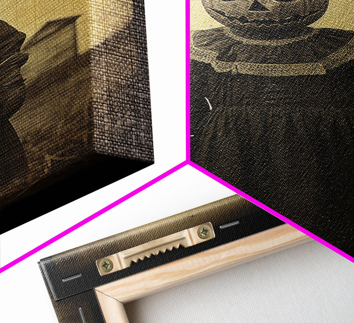 Creepy Wall Art, Horror Home Decor, Scary Wall Art, Spooky Halloween Canvas Print, Wall Art, Vertical Print, Home Decor, Wall Decor