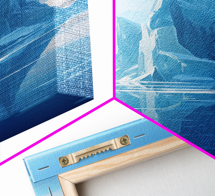 Iceberg Wall Art, Iceland Wall Art, Seascape Wall Print, Canvas Print, Wall Art, Vertical Art, Gift For Family, Above Couch Wall Art