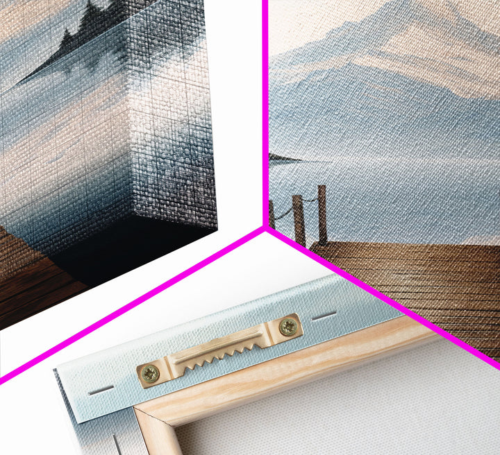 Mountain Print, Water Reflection, Lake Wall Art, Canvas Print, Wall Art, Vertical Art, New Homeowner Gift, Apartment Wall Decor, Room Decor