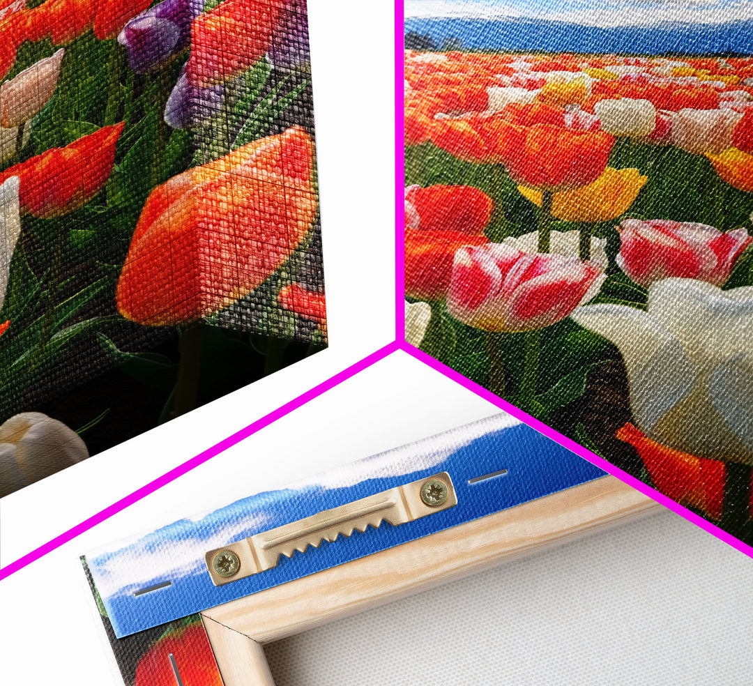 Tulips Wall Print, Flower Art Print, Vibrant Wall Art, Canvas Print, Wall Art, Vertical Art, Teacher Gift, Above Bed Decor, Office Prints