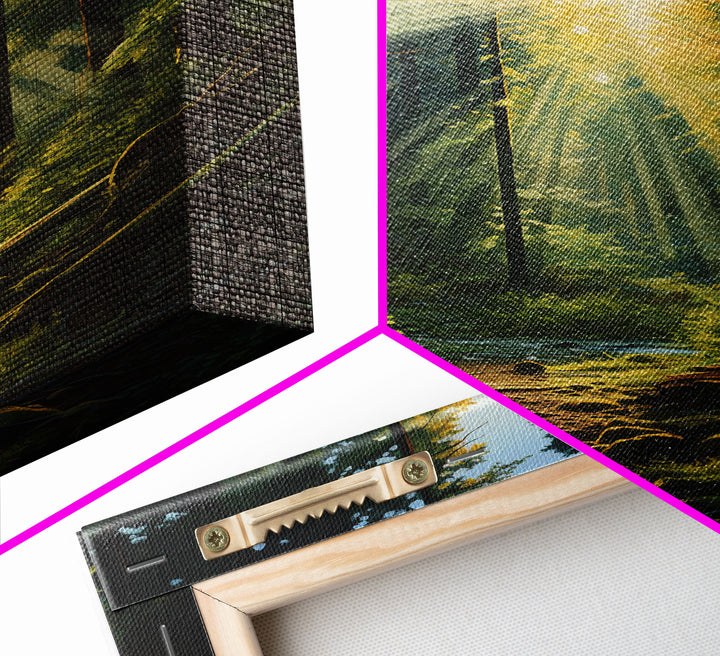 Forest Wall Print, Trees Art Print, Sunset Canvas Print, Wall Art, Vertical Art, Landscape Print, Gift For Boss, College Dorm Decor