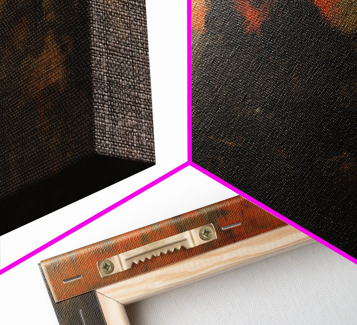 The Cult, Framed Canvas Print, Horror Prints, Halloween Art Print, Dark Academia, Spooky Halloween Art