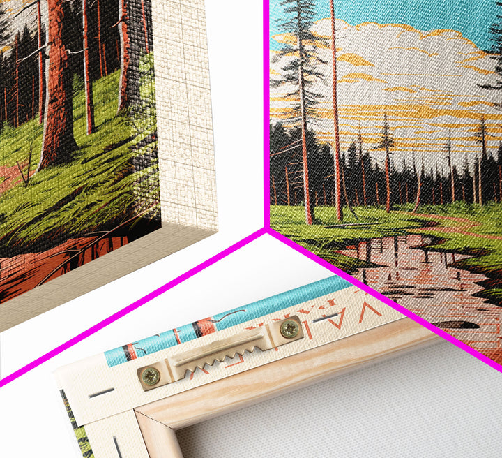 Kobuk Valley National Park Alaska Travel Art, National Park Print, Minimalist Travel Art, Midcentury Modern Style Landscape Painting