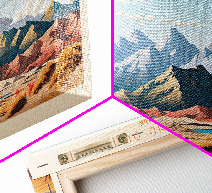 Great Sand Dunes National Park, Panoramic Colorado Travel Art, National Park Print, Minimalist Travel Art, Midcentury Modern Style Landscape